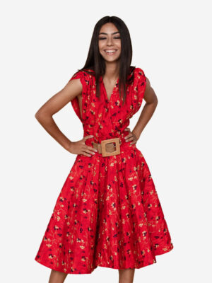 Vestido corto Flower